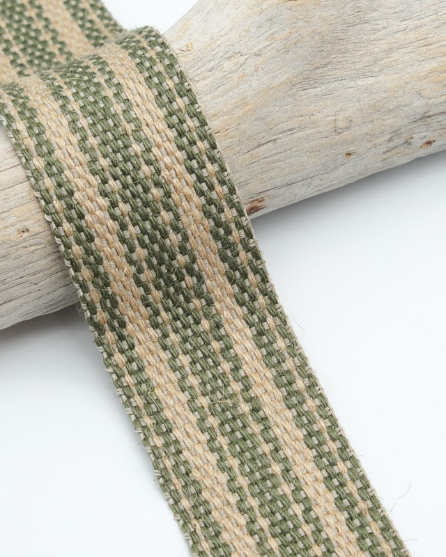 Sangle Jute 40MM Kaki - Maison Klem